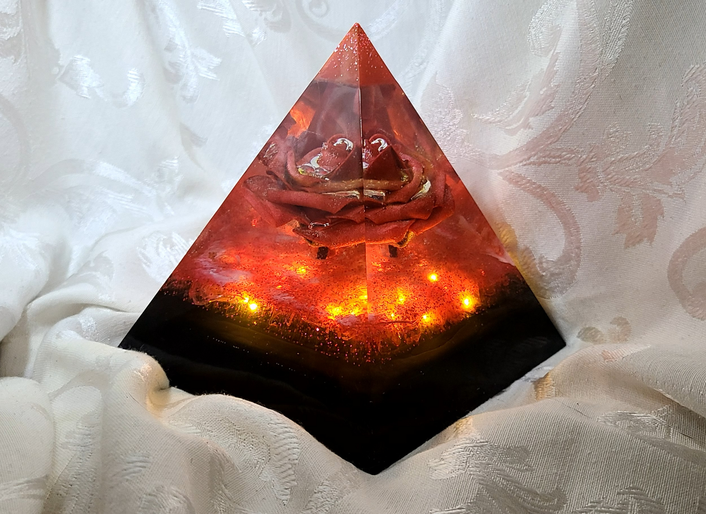 Pyramid with Rose