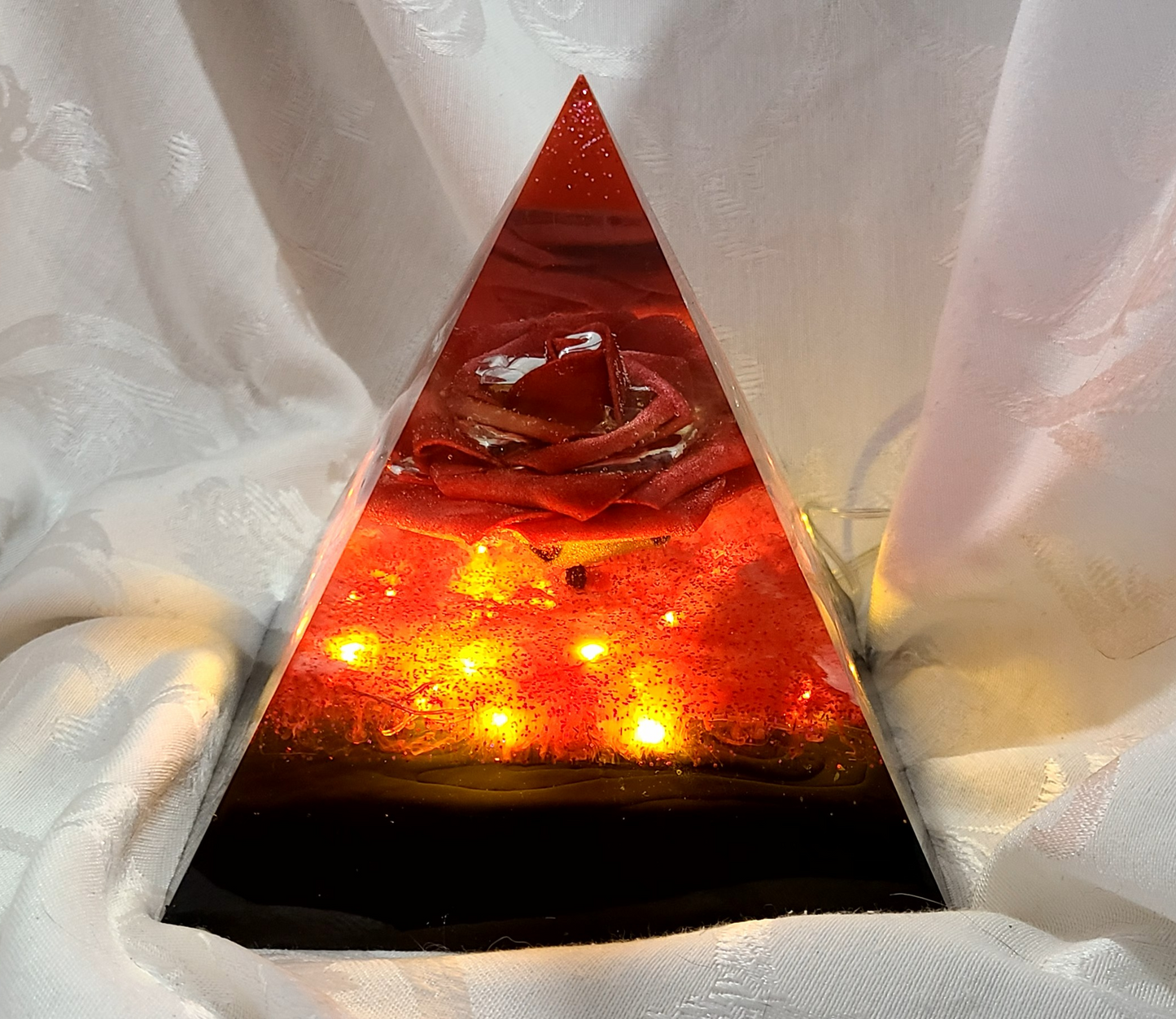 Pyramid with Rose