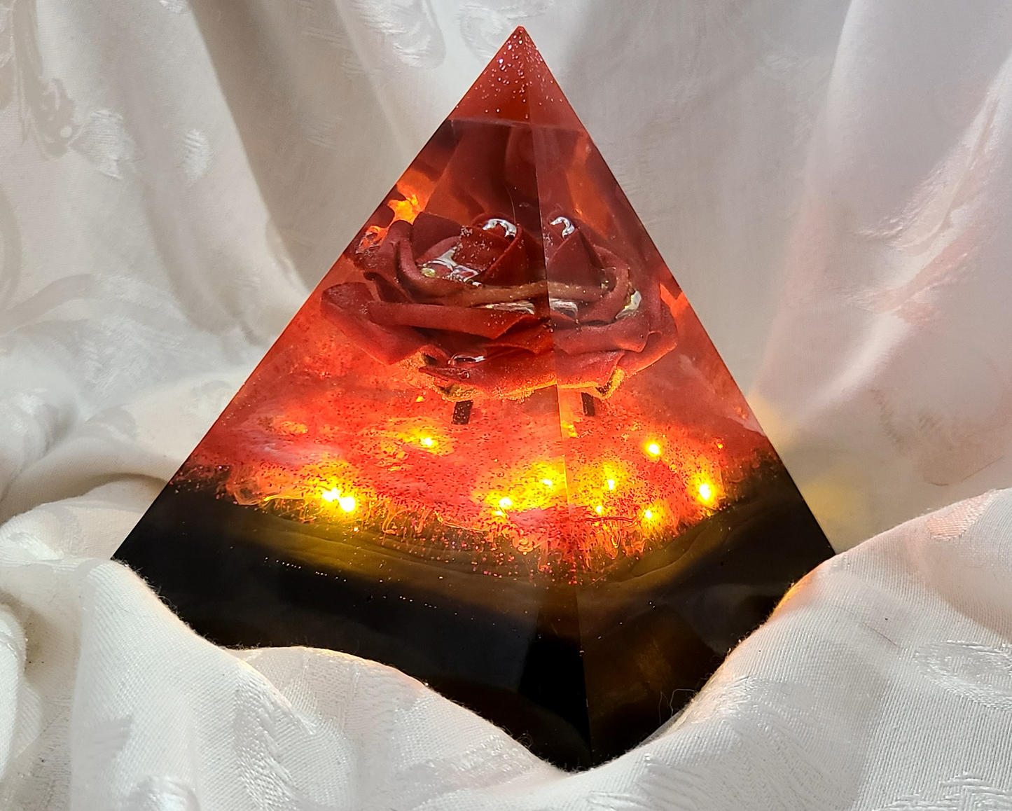 Pyramid with Rose