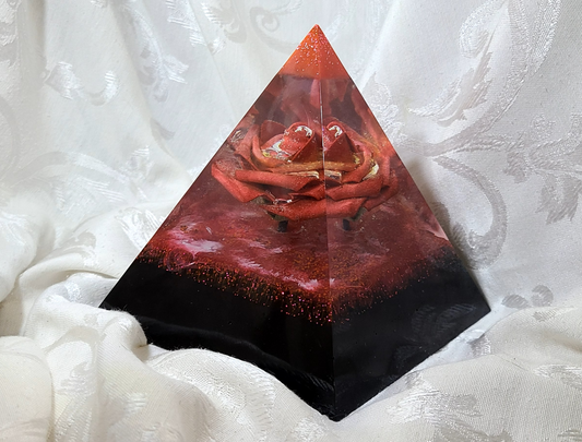 Pyramid with Rose